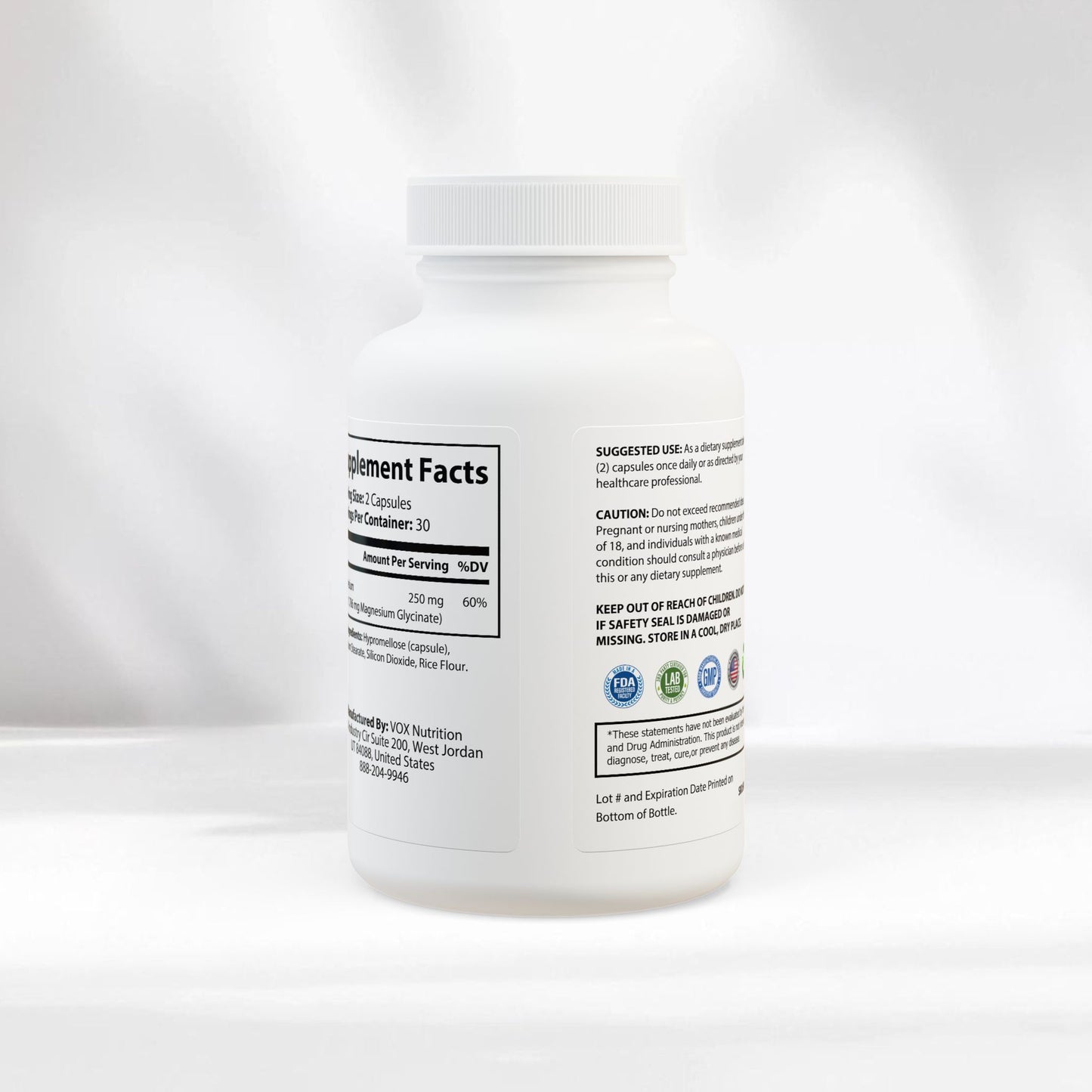 EI Magnesium Glycinate | Pure Magnesium Support | 60 Capsules