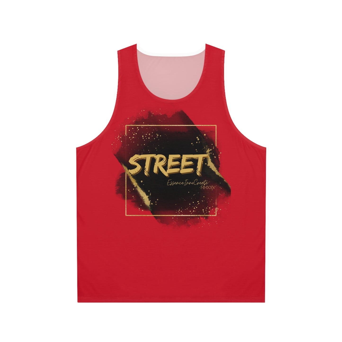 Street Wear Tank X | EssenceInnoCreate | Dark Red