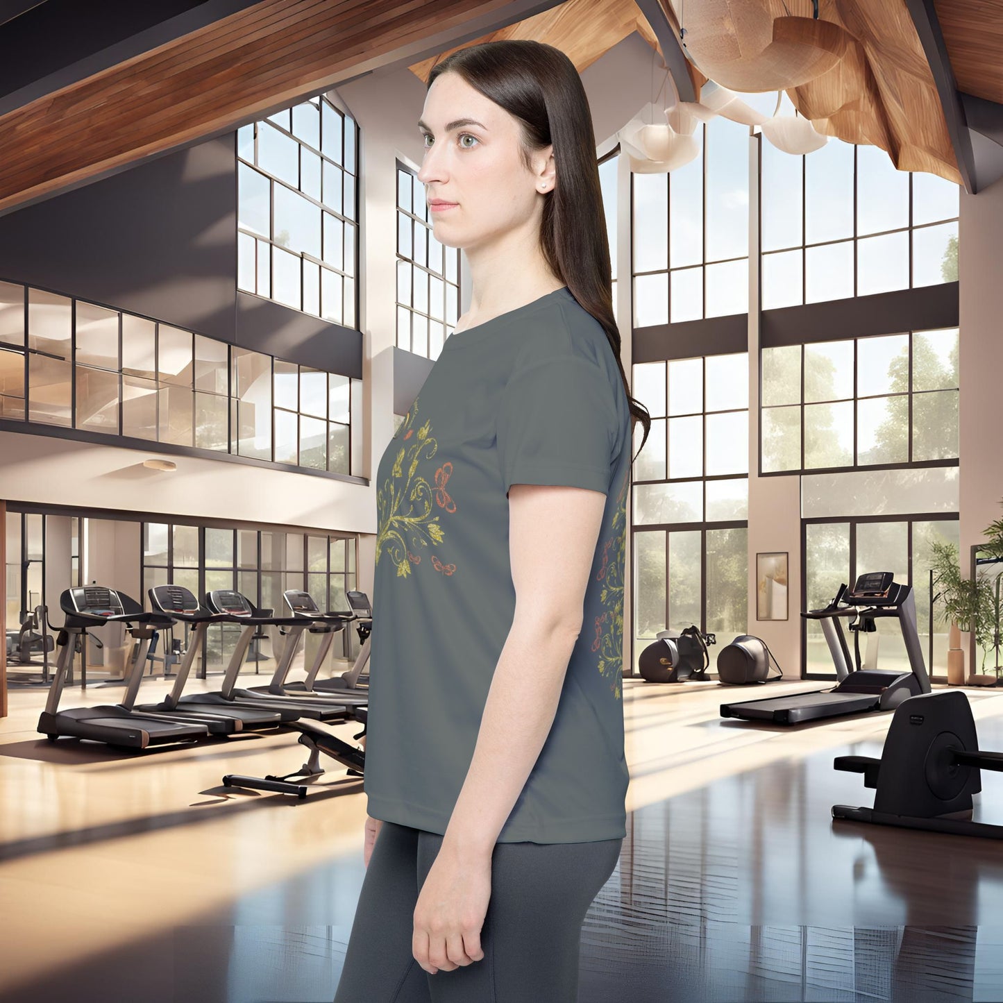 Butterfly Blossom Tee VIII | EssenceInnoCreate | Dark Grey