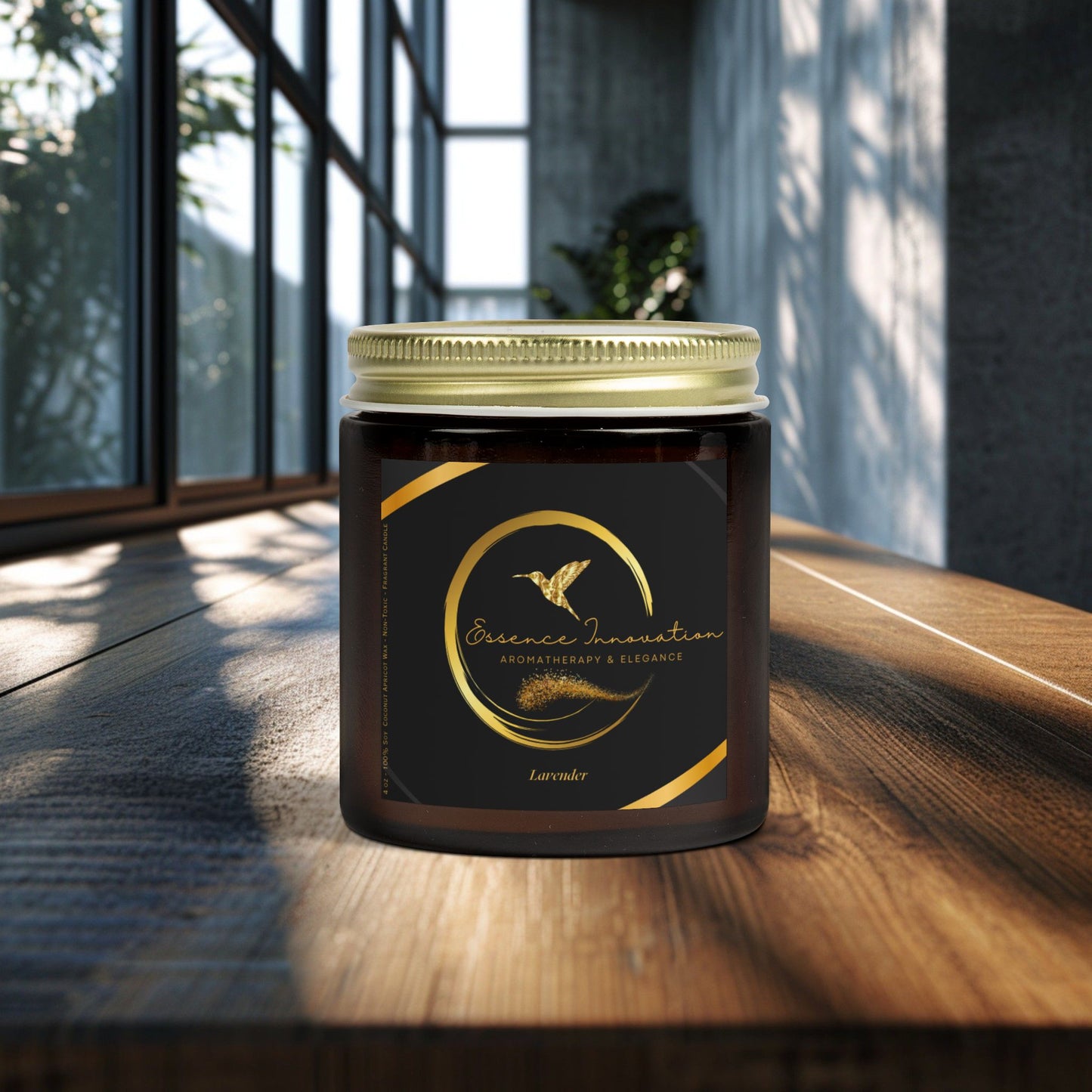 Aura Lux Gold Collection | Lavender Scented Candle | 4oz, 9oz