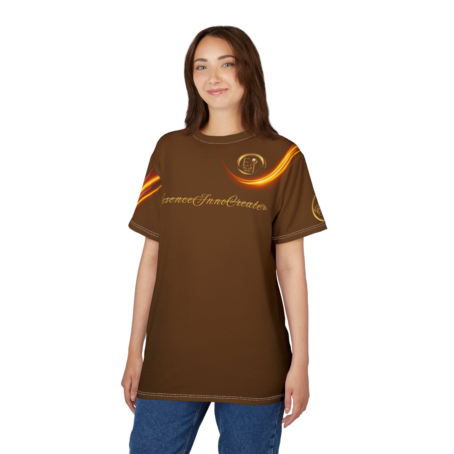 Brown Trendsetters Flame Tee | EssenceInnoCreate