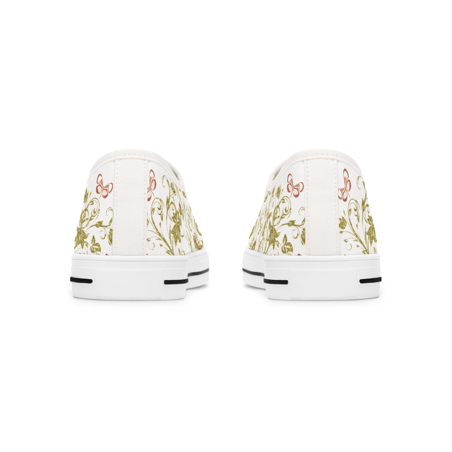 Ladies Bohemian Butterfly | White | White Sole LowTops