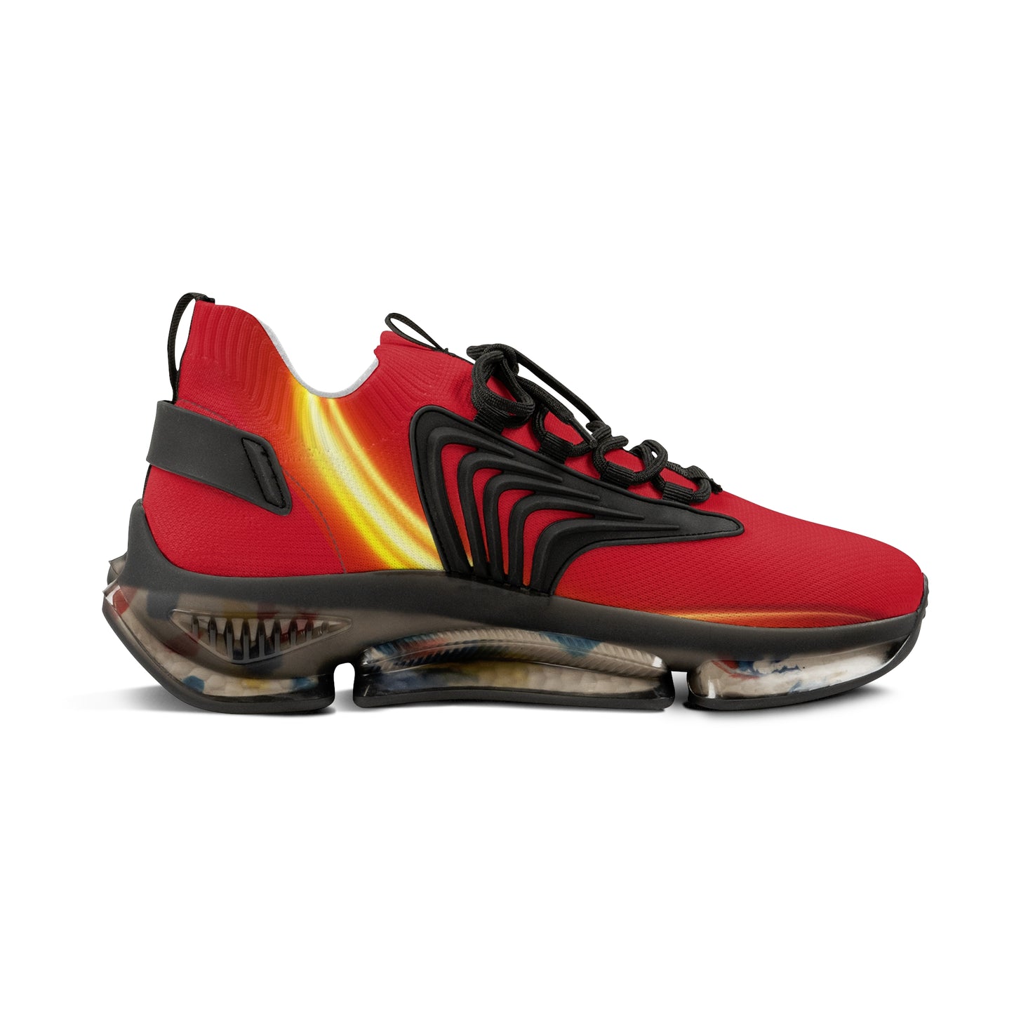 Dark Red Trendsetter Flame Black | Men’s Performance Sneakers | Black Sole