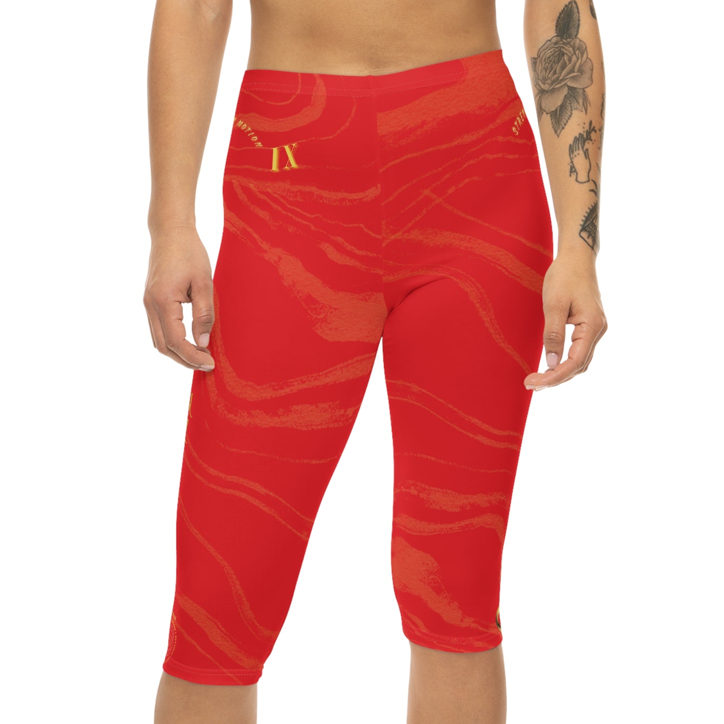 Seek More CLS IX | Capri Leggings | EI Sports | Red