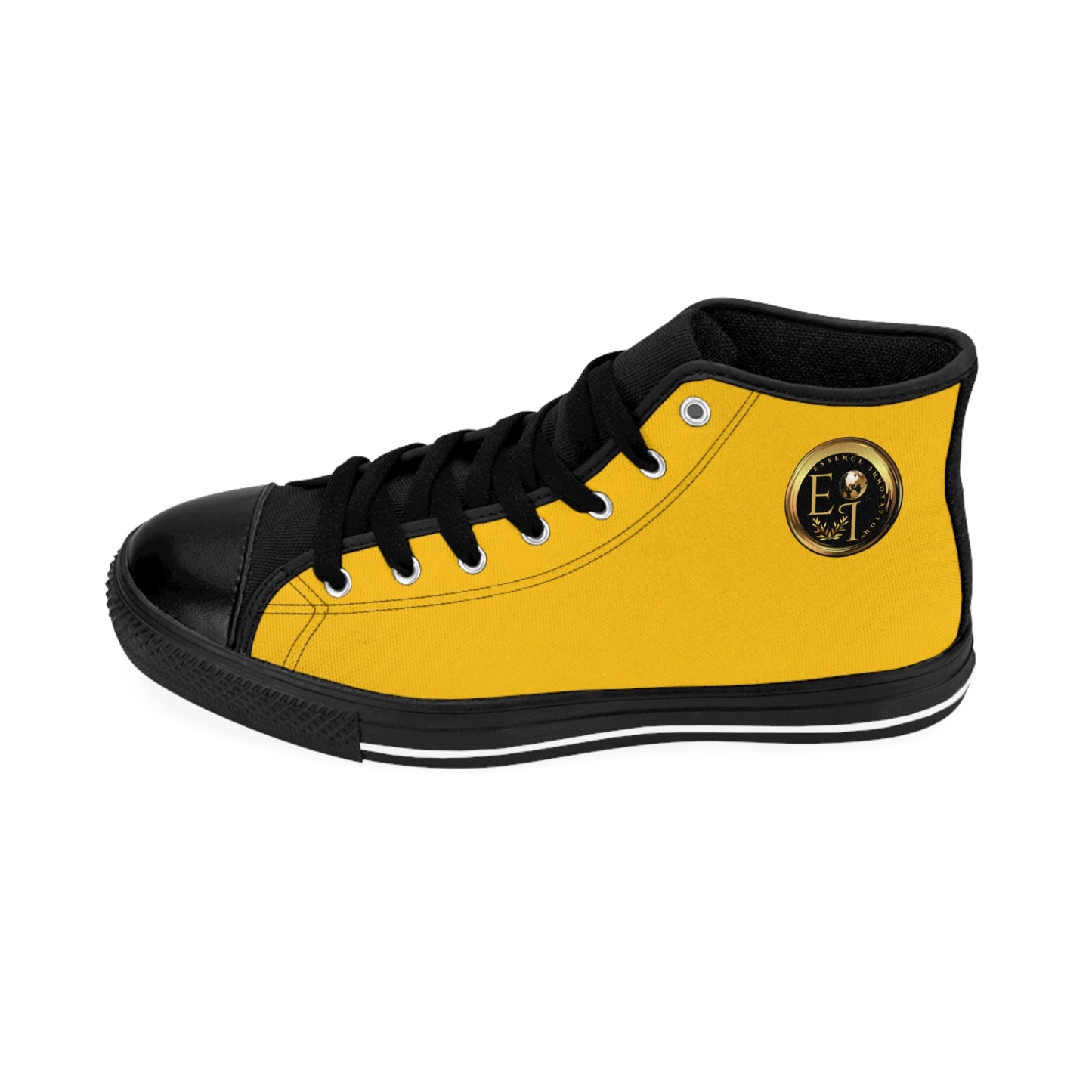 Mens Classic HighTops XXIII | Black Sole | Yellow
