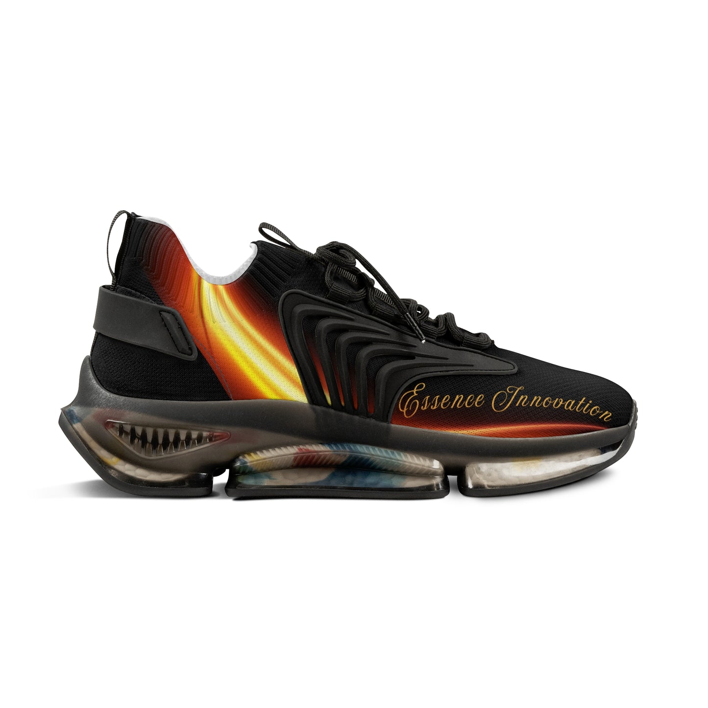 Black VII Trendsetter Flame | Men’s Mesh Sneakers