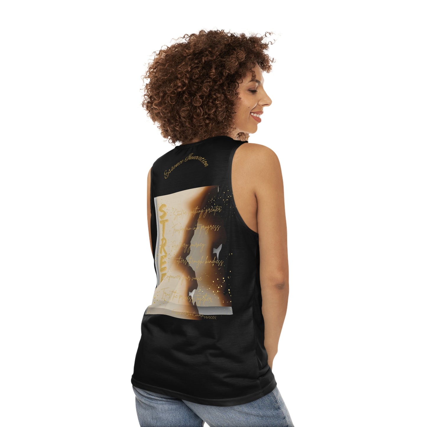 STREET Gold Graffiti VI | Unisex Tank Top | Black