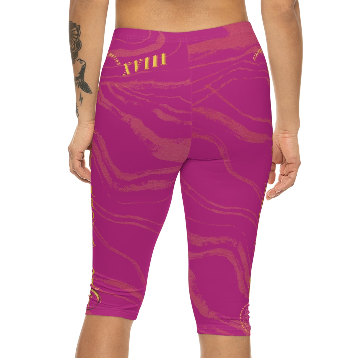 Seek More CLS XVIII | Capri Leggings | EI Sports | Dark Pink