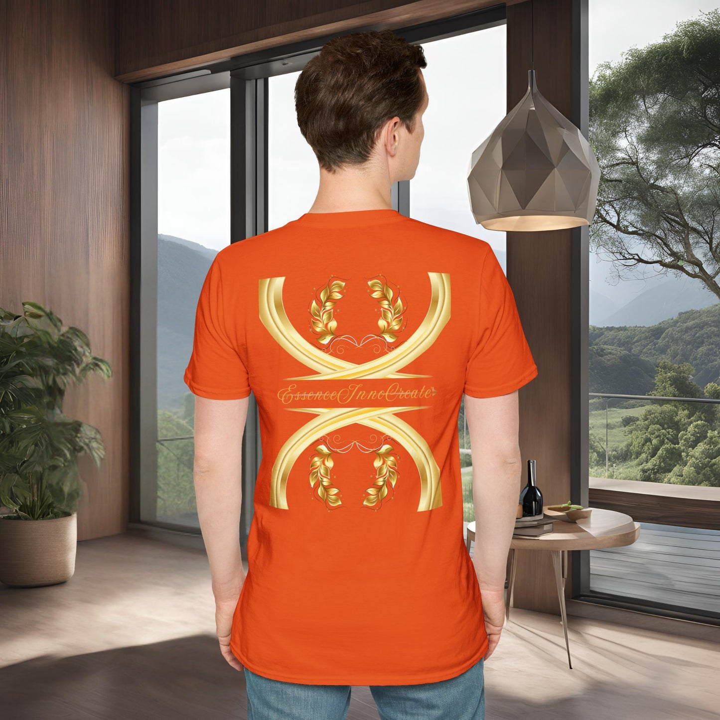 Orange Softstyle Tee | EssenceInnoCreate | Unisex Streetwear