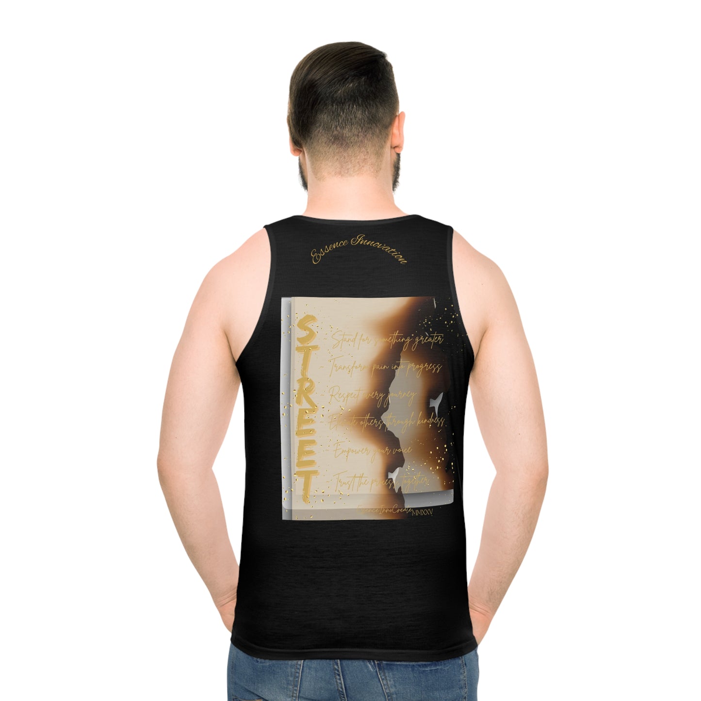 STREET Gold Graffiti VI | Unisex Tank Top | Black