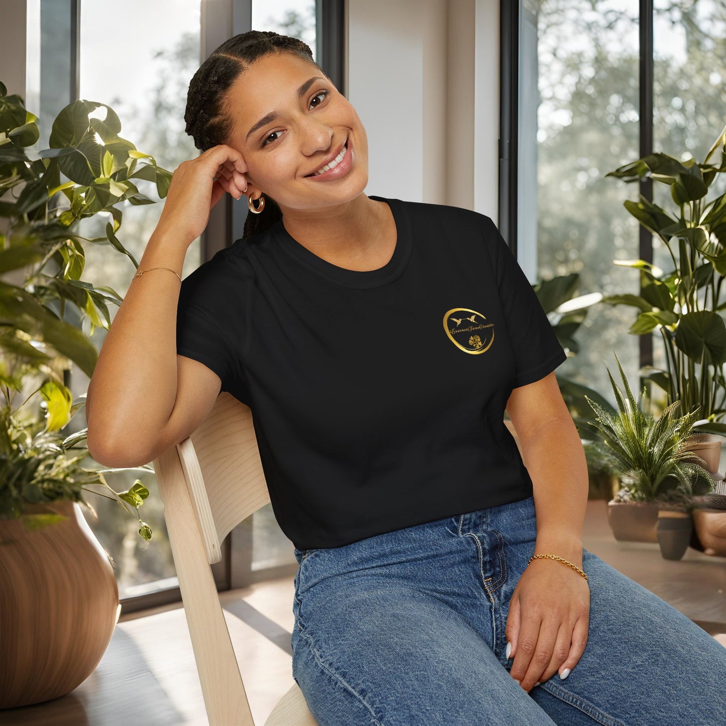 Black Softstyle Tee | EssenceInnoCreate | Unisex Streetwear