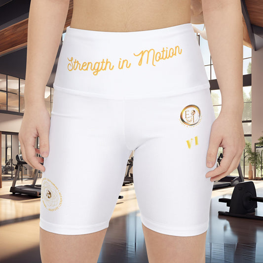 Strength In Motion VI | Ladies Workout Shorts | White