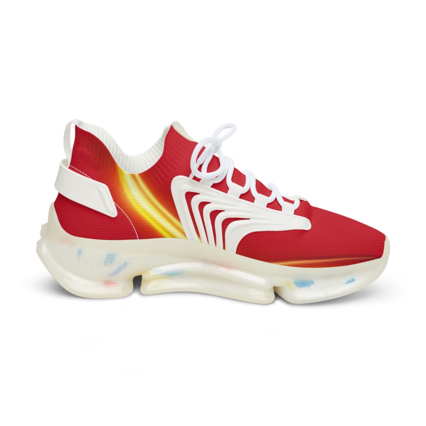Red Trendsetter Flame | Mens Performance Sneakers | White Sole
