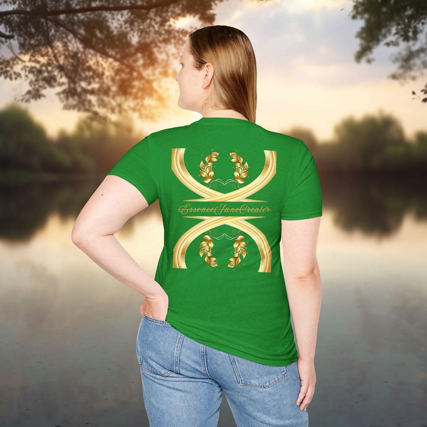 Irish Green Softstyle Tee | EssenceInnoCreate | Unisex Streetwear