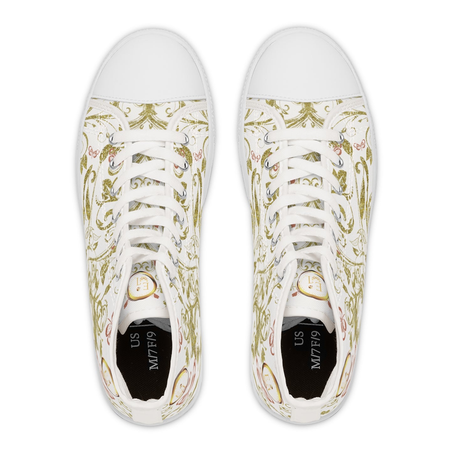 Ladies Bohemian Butterfly | White | White Sole HighTops