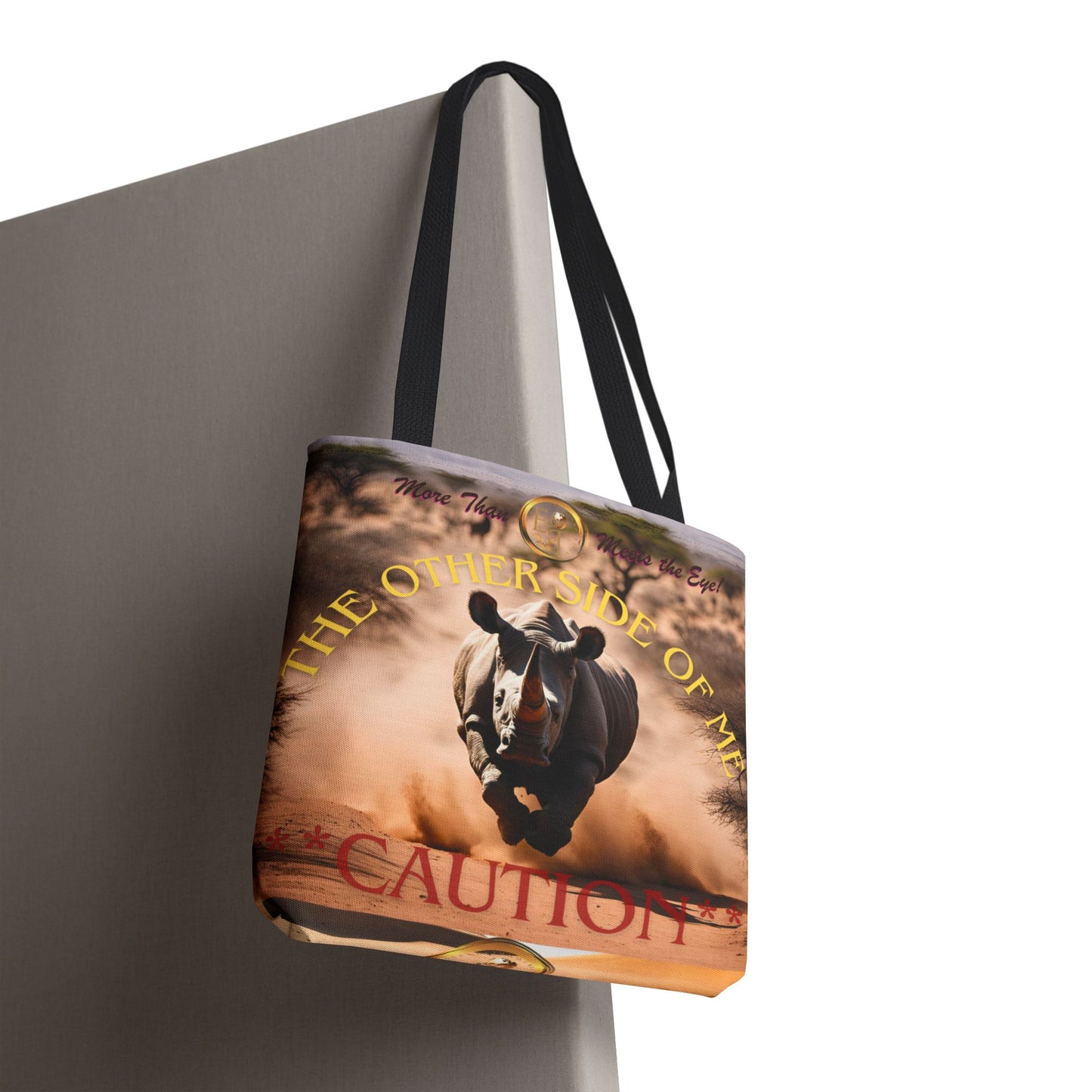 Bold Caution Tote Bag, Wild Animal Lover Gift, Unique Fashion Accessory, Eco-Friendly Shopping Bag, Perfect for Wildlife Enthusiasts