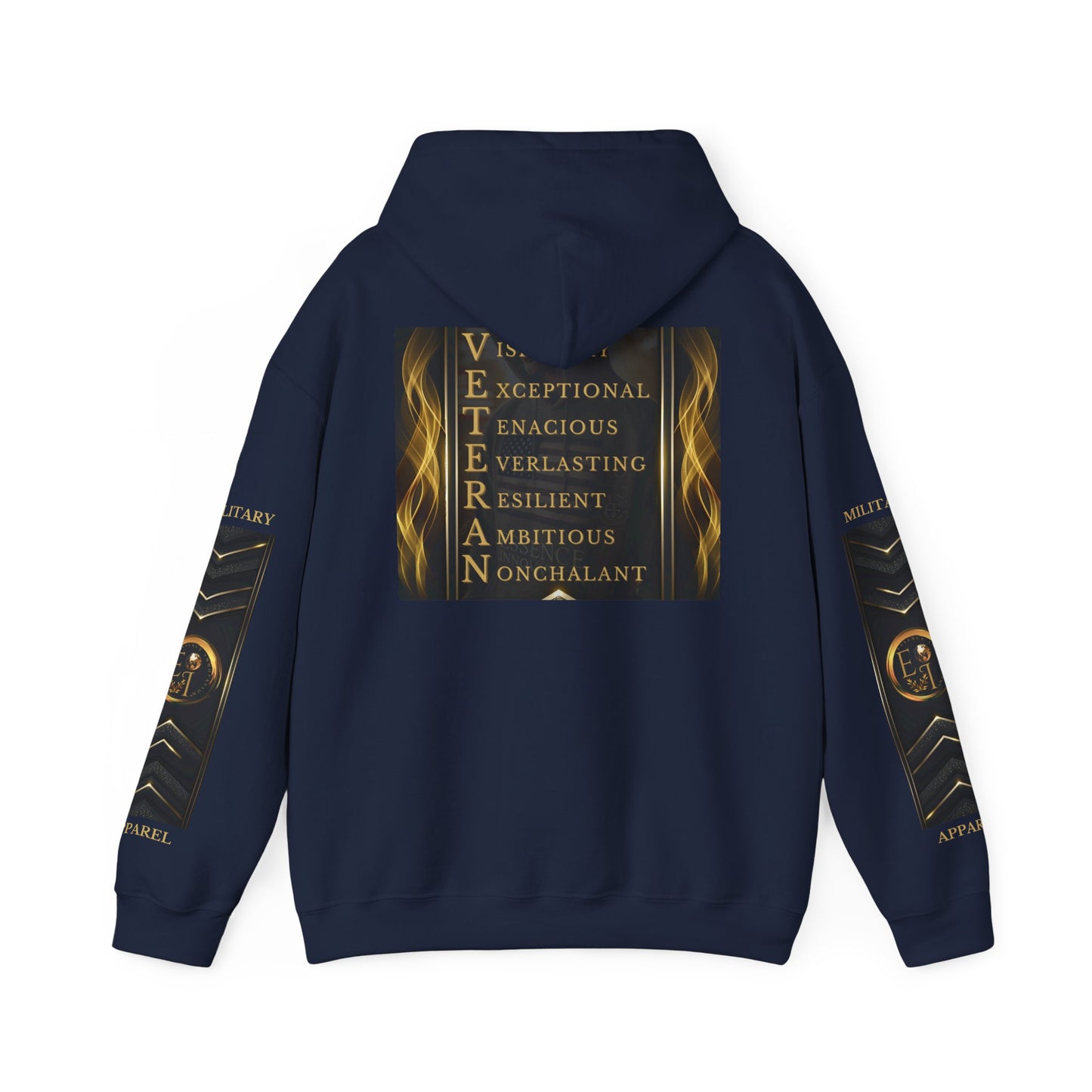 Veteran Qualities Leader Four | Navy Hoodie | Military & Service Tribute