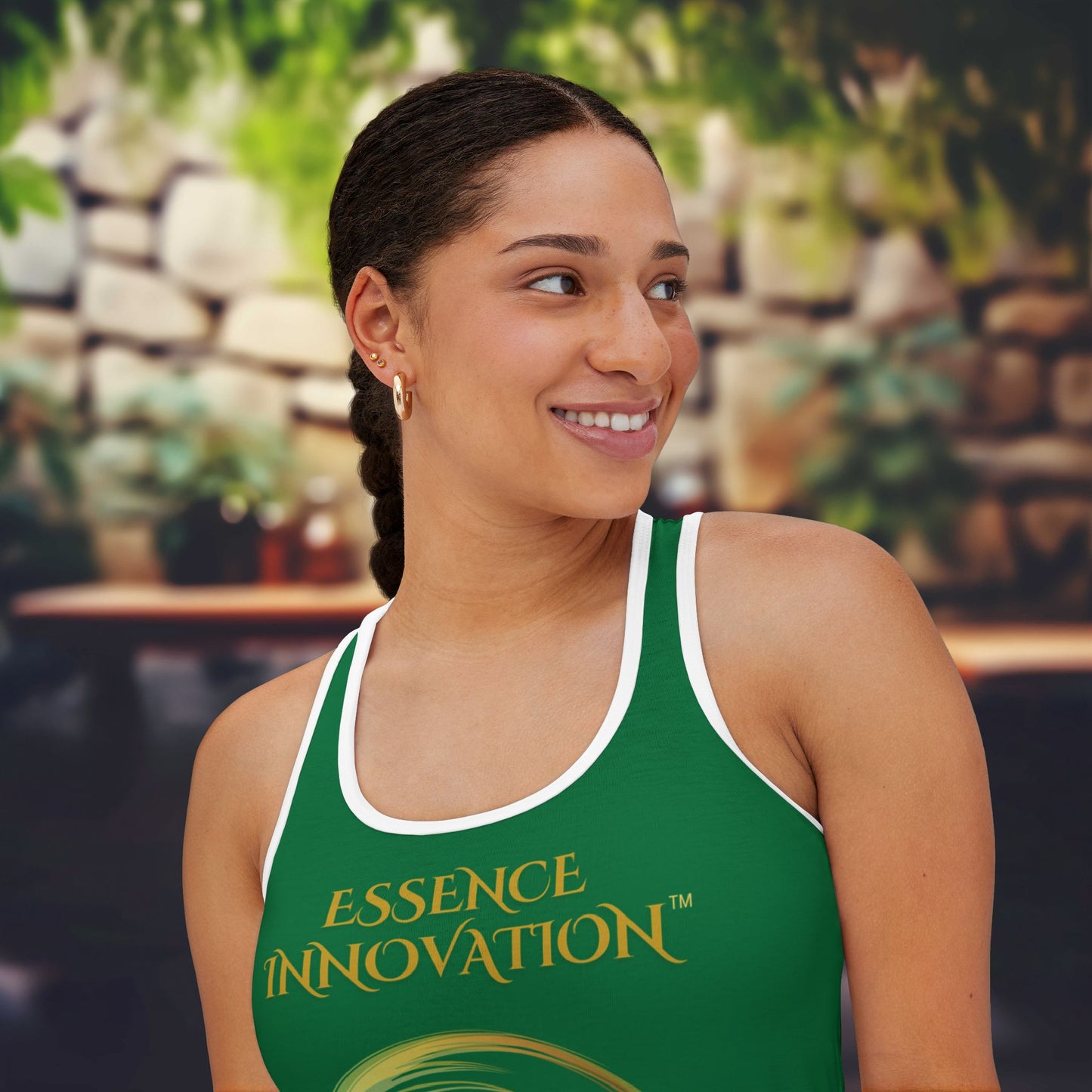 Seek More Luxe~T XII | EI Sports Racerback Tank | Dark Green