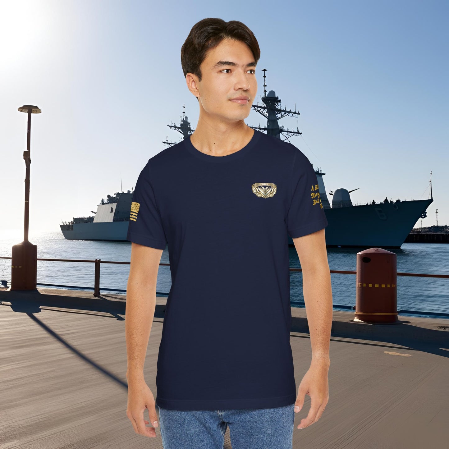 Essence Navy Veteran Tee – Deep Patriotic T-Shirt