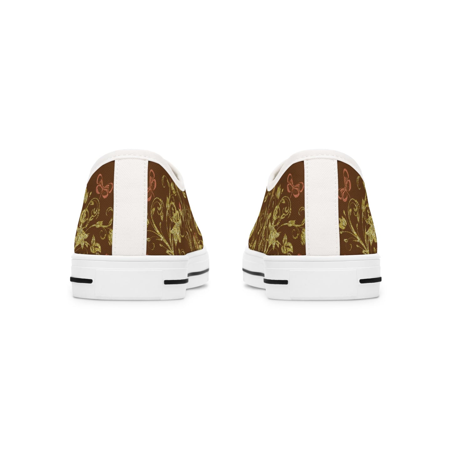 Ladies Bohemian Butterfly | Brown | White Sole LowTops