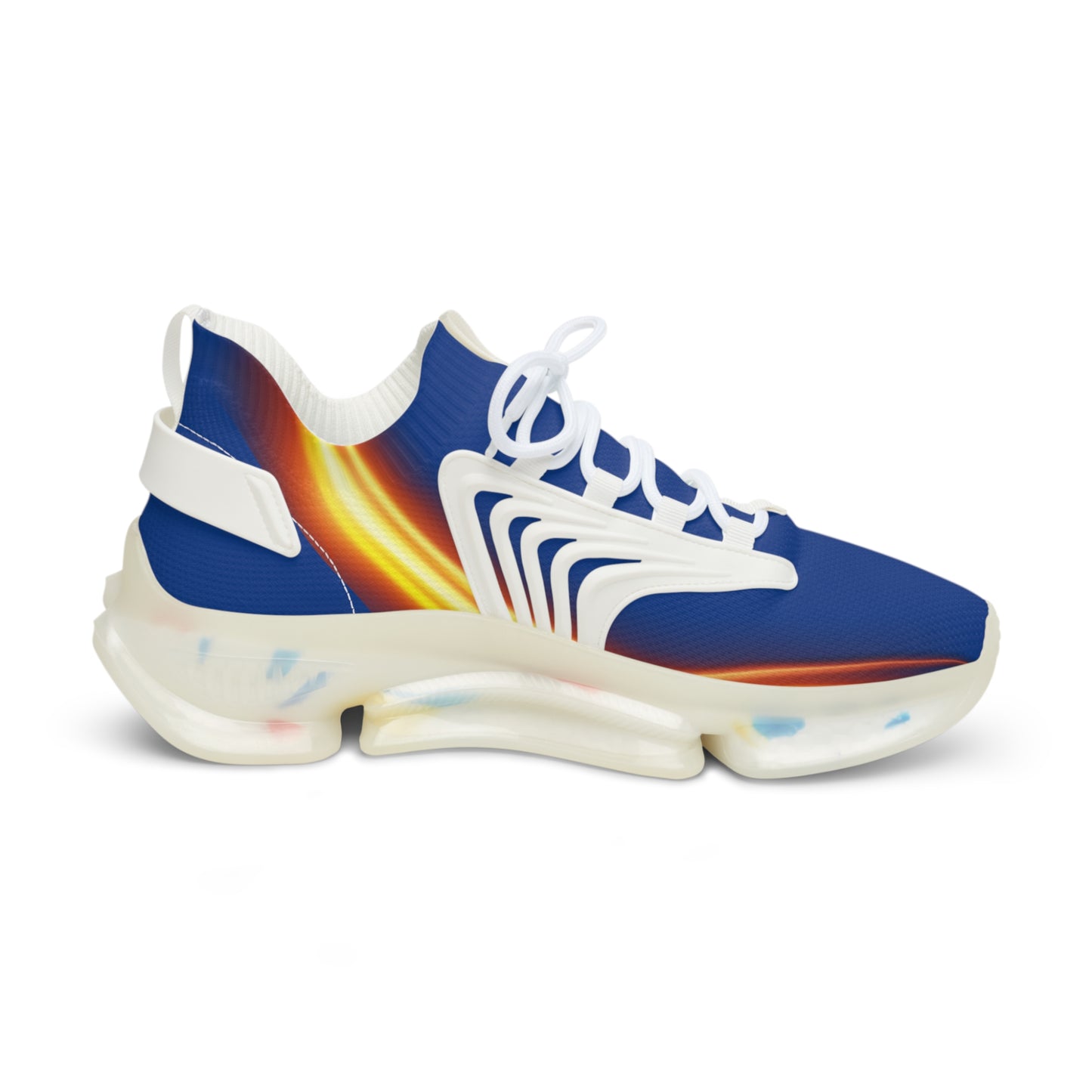 Dark Blue Trendsetter Flame | Men’s Performance Sneakers | White Sole