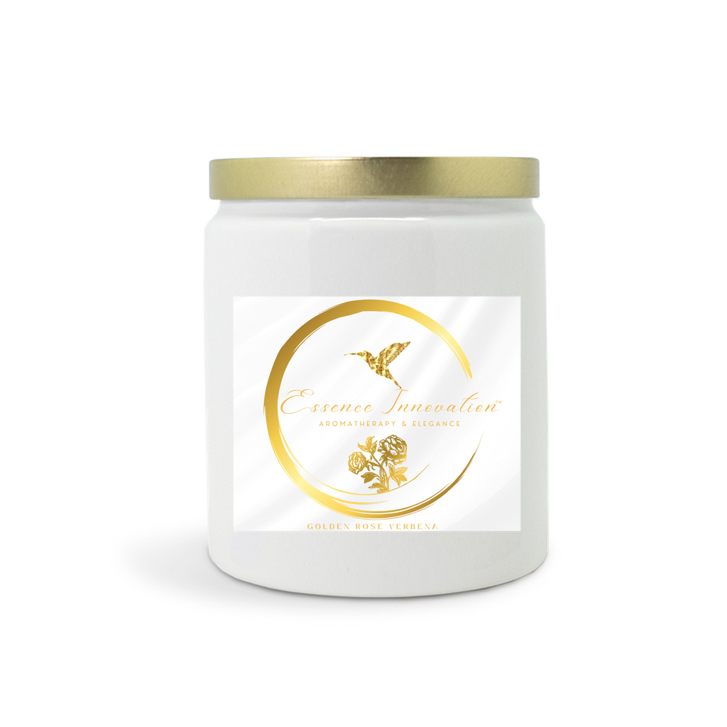 Golden Rose Verbena | Coconut Lime Verbena | Luxe Ceramic Candle 9oz