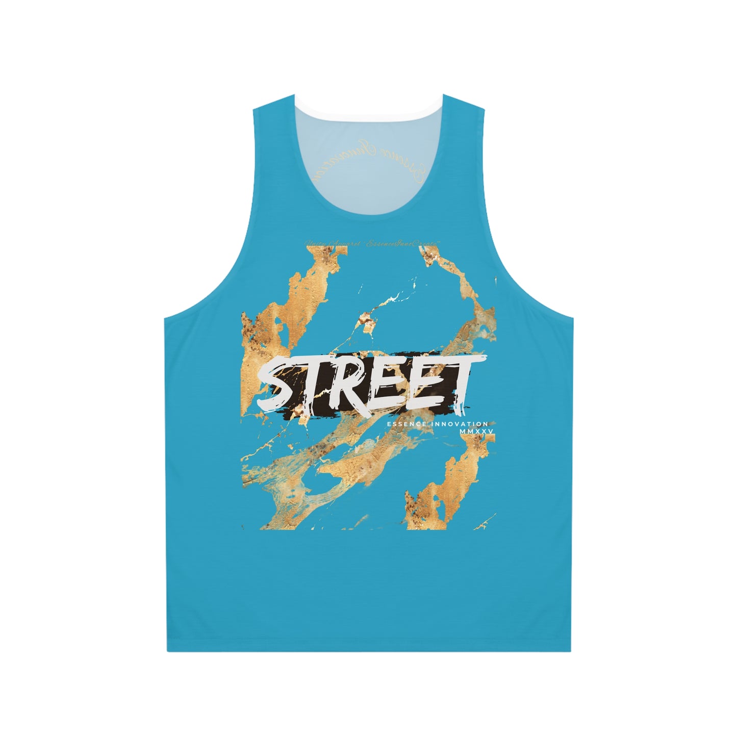 STREET Gold Graffiti XV | Unisex Tank Top | Turquoise