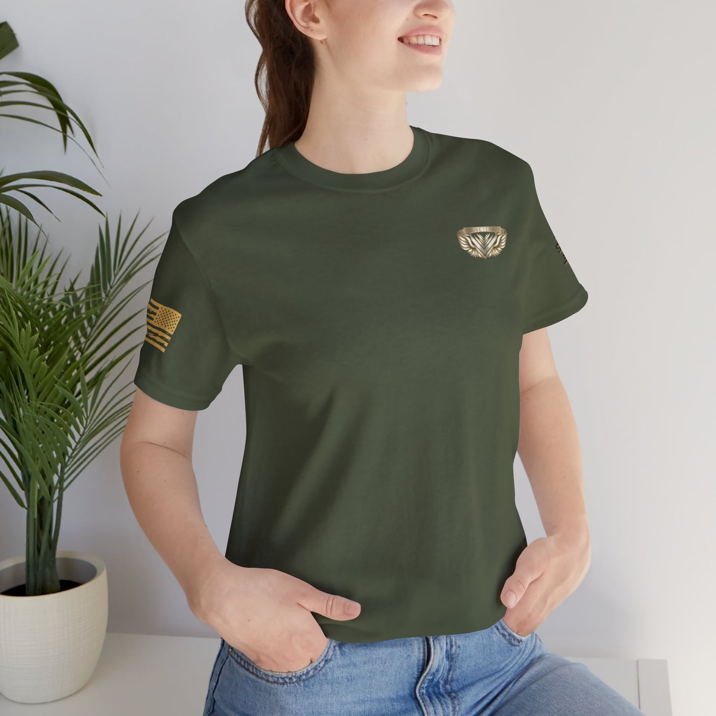 Essence Crest Veteran Tee | Honor, Strength, Quiet Legacy | 13 Colors