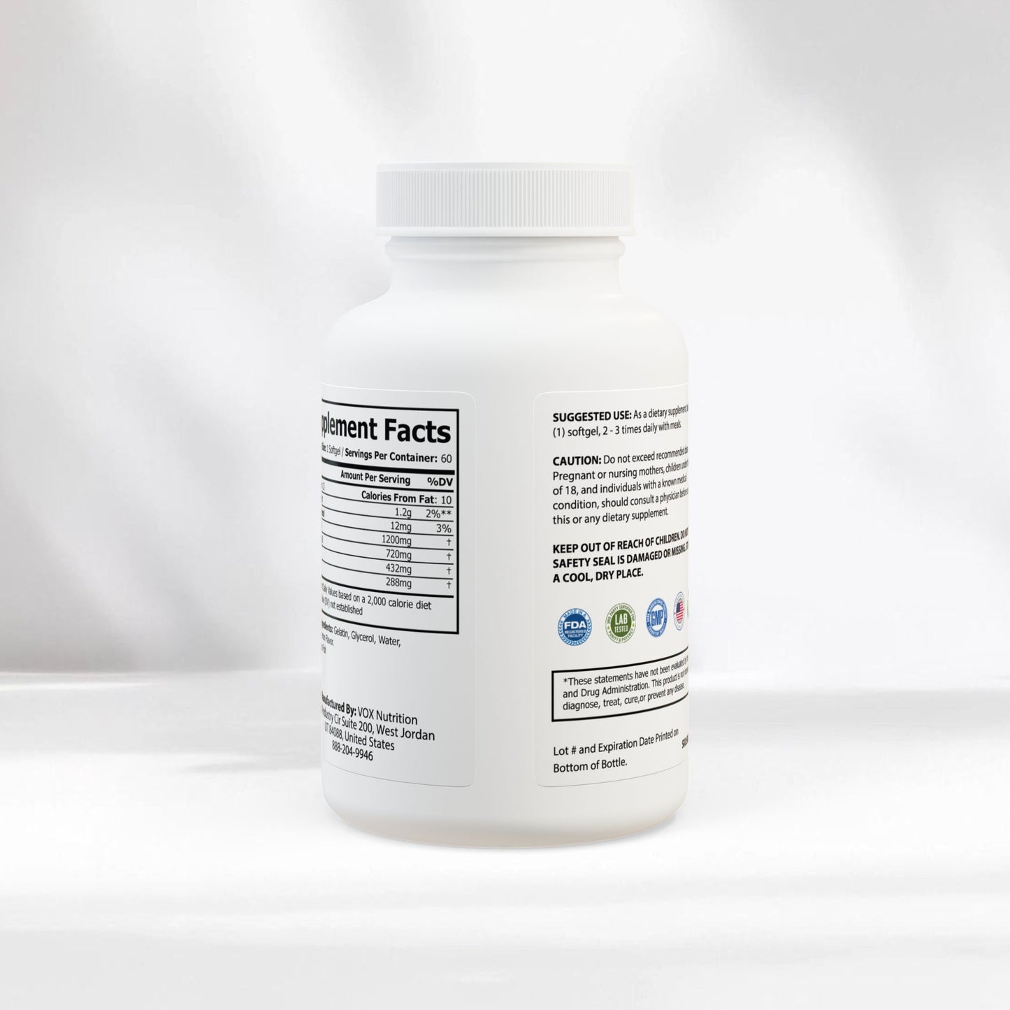 EI Omega-3 Fish Oil | Heart Health & Recovery Support | 60 Softgels