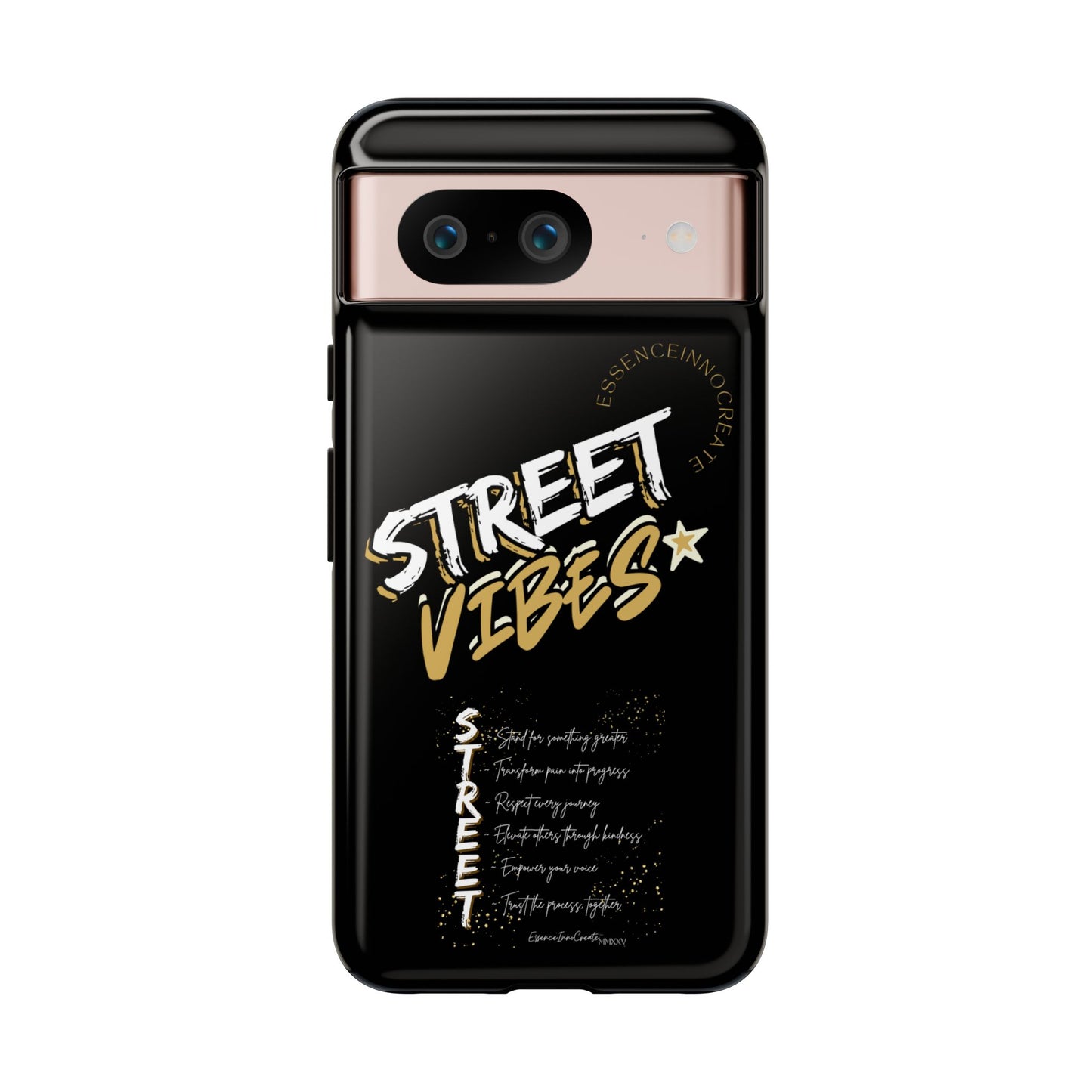 EssenceInnoCreate® Street Vibes Black Phone Case