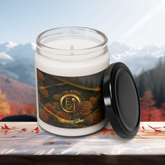 Yellow Rose Morning Dew | Clean Cotton | Scented Soy Candle | 9oz