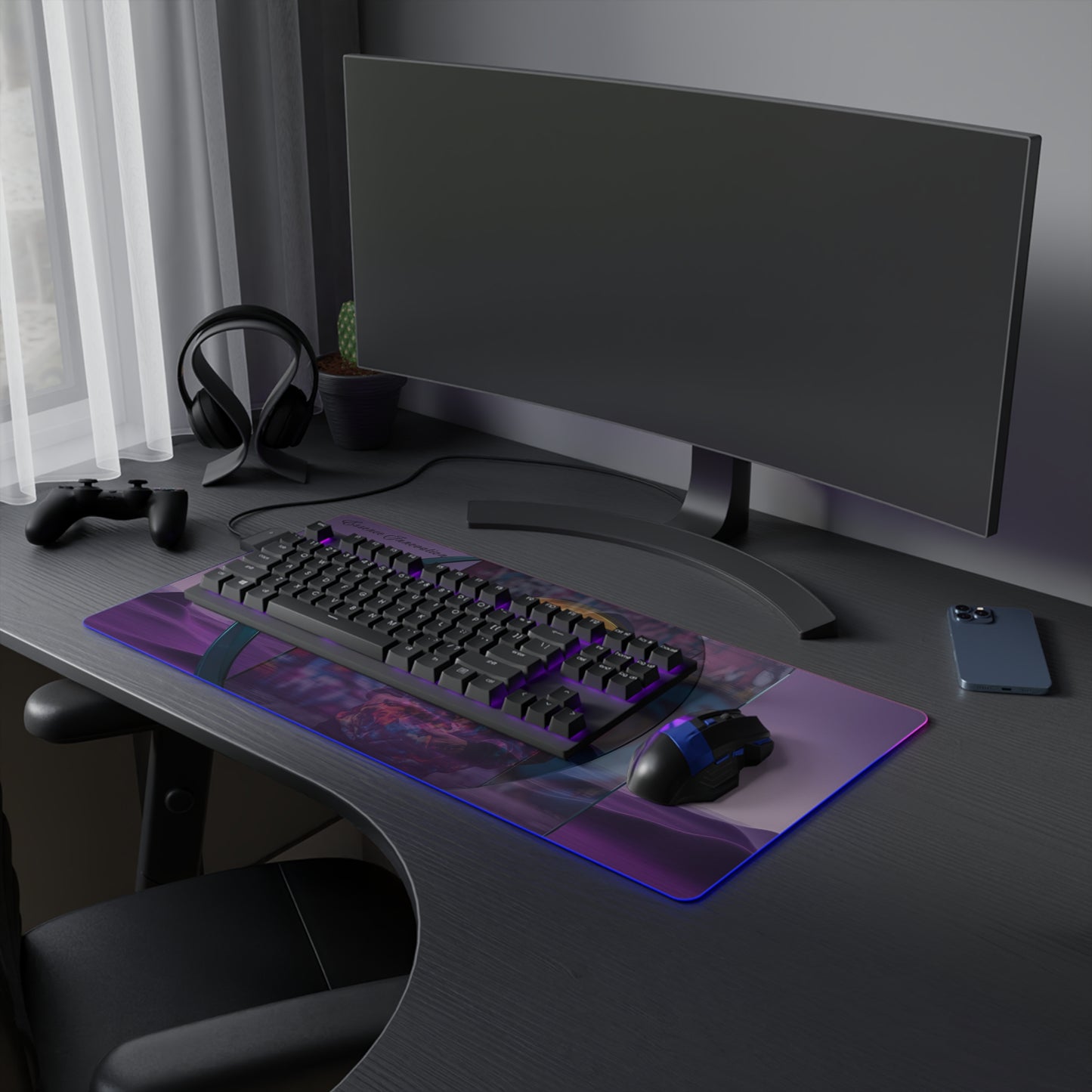 Urban Odyssey | LED Gaming Mouse Pad | 4 Sizes