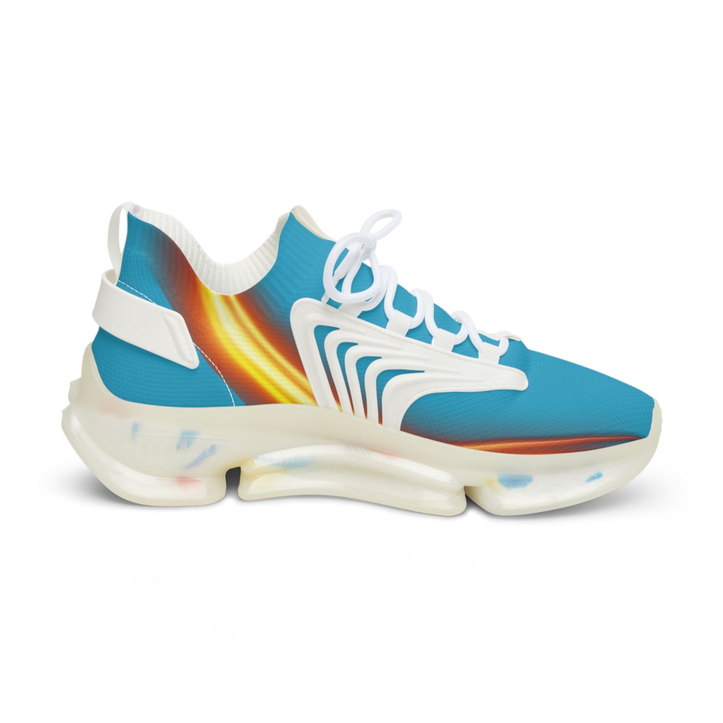 Turquoise Trendsetter Flame | Men’s Performance Sneakers | White Sole