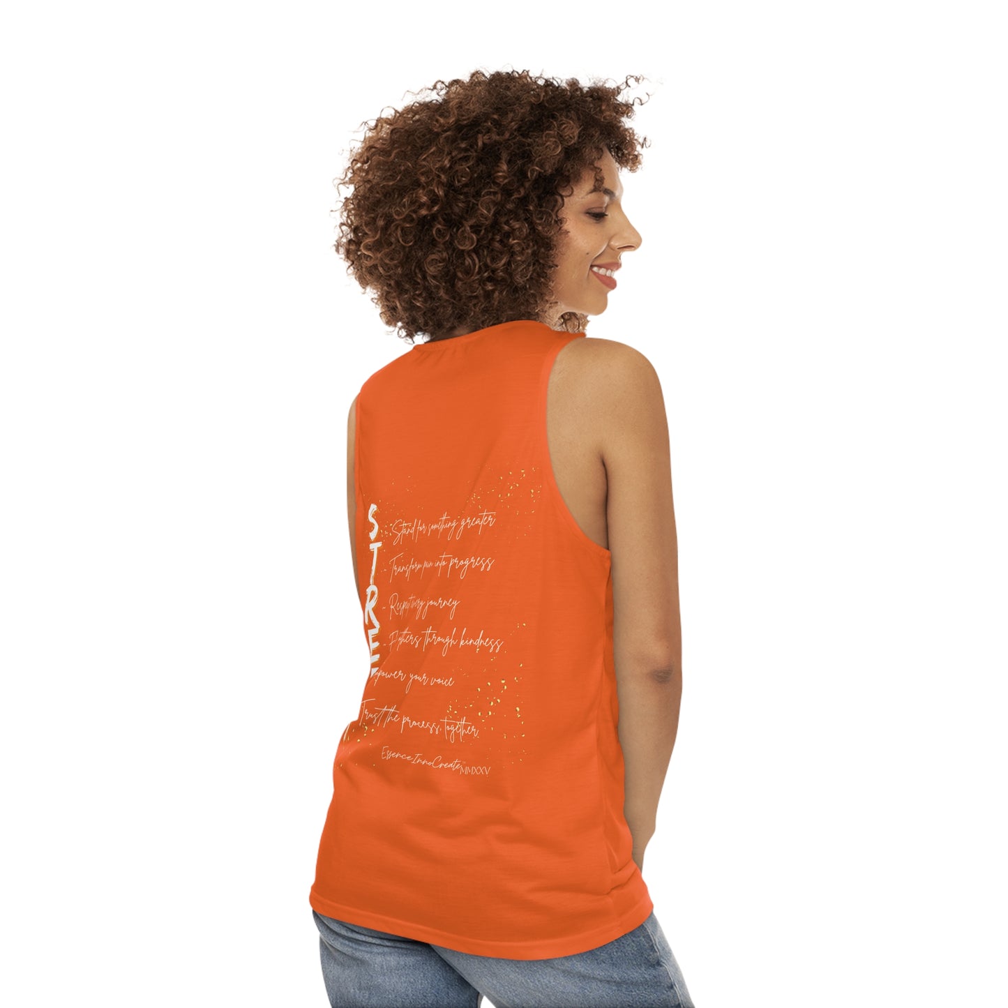 Street Wear Tank XI | EssenceInnoCreate | Orange