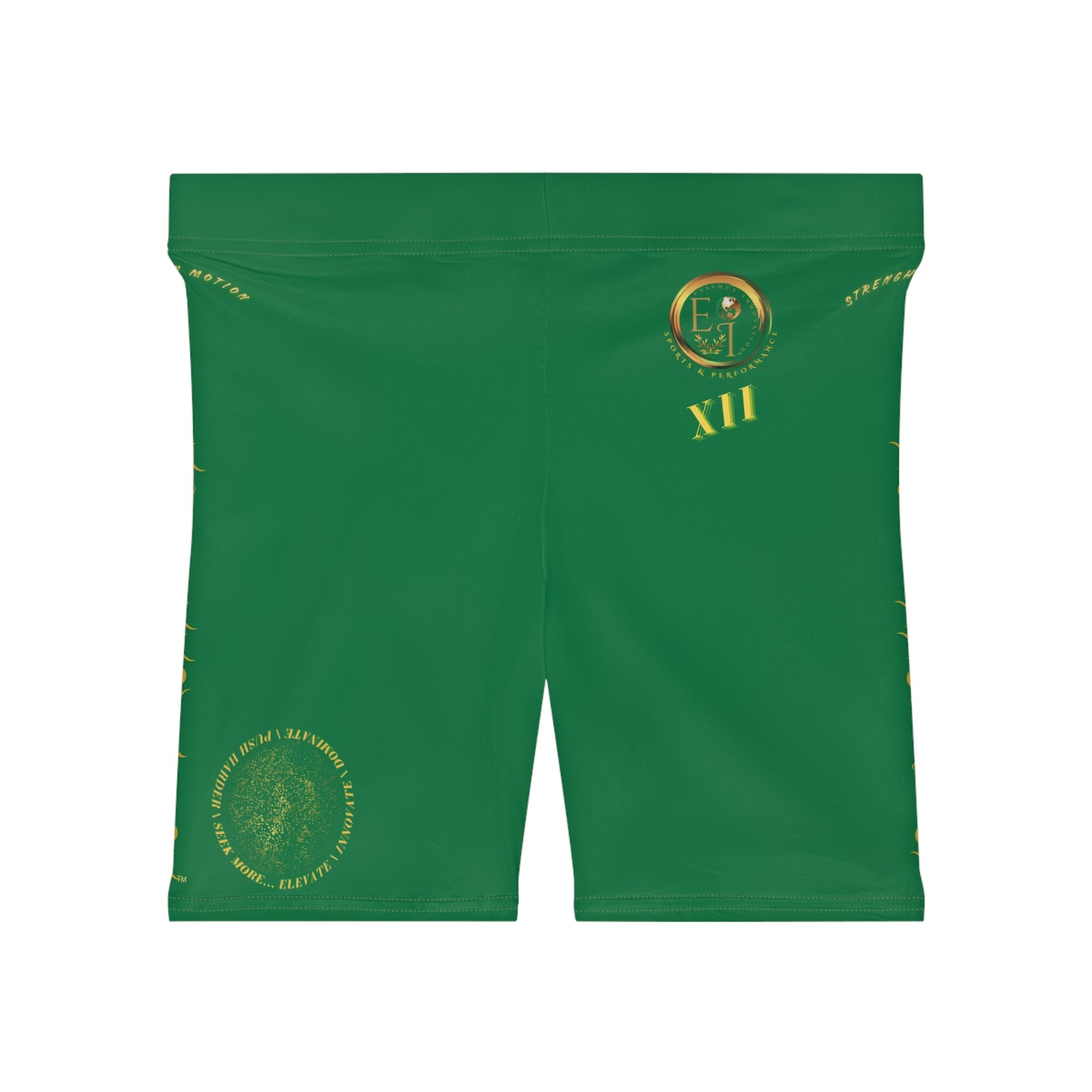 Seek More BS XII | EI Sports Biker Shorts | Dark Green