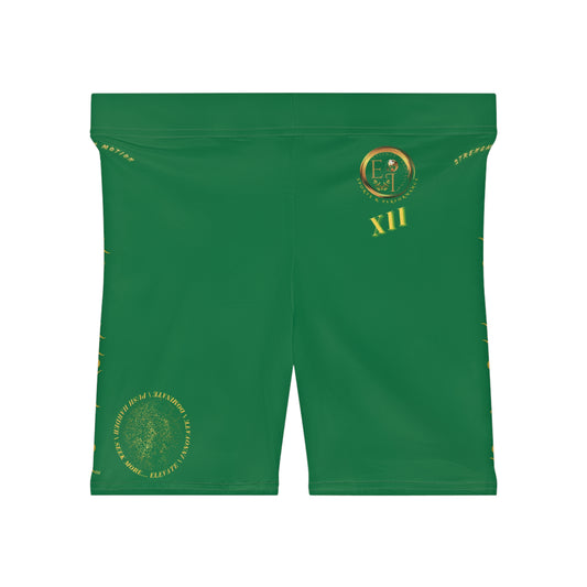 Seek More BS XII | EI Sports Biker Shorts | Dark Green