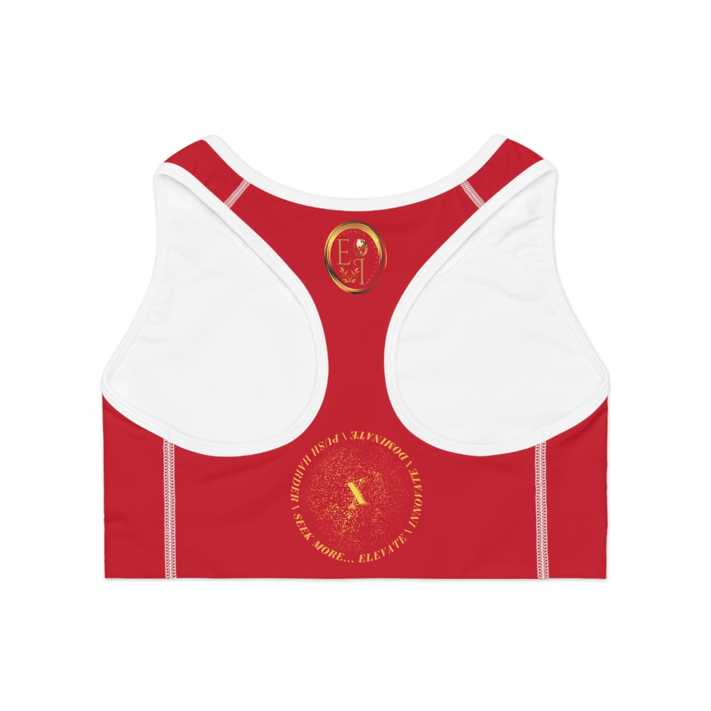 Seek More SB X | EI Sports Bra | Dark Red
