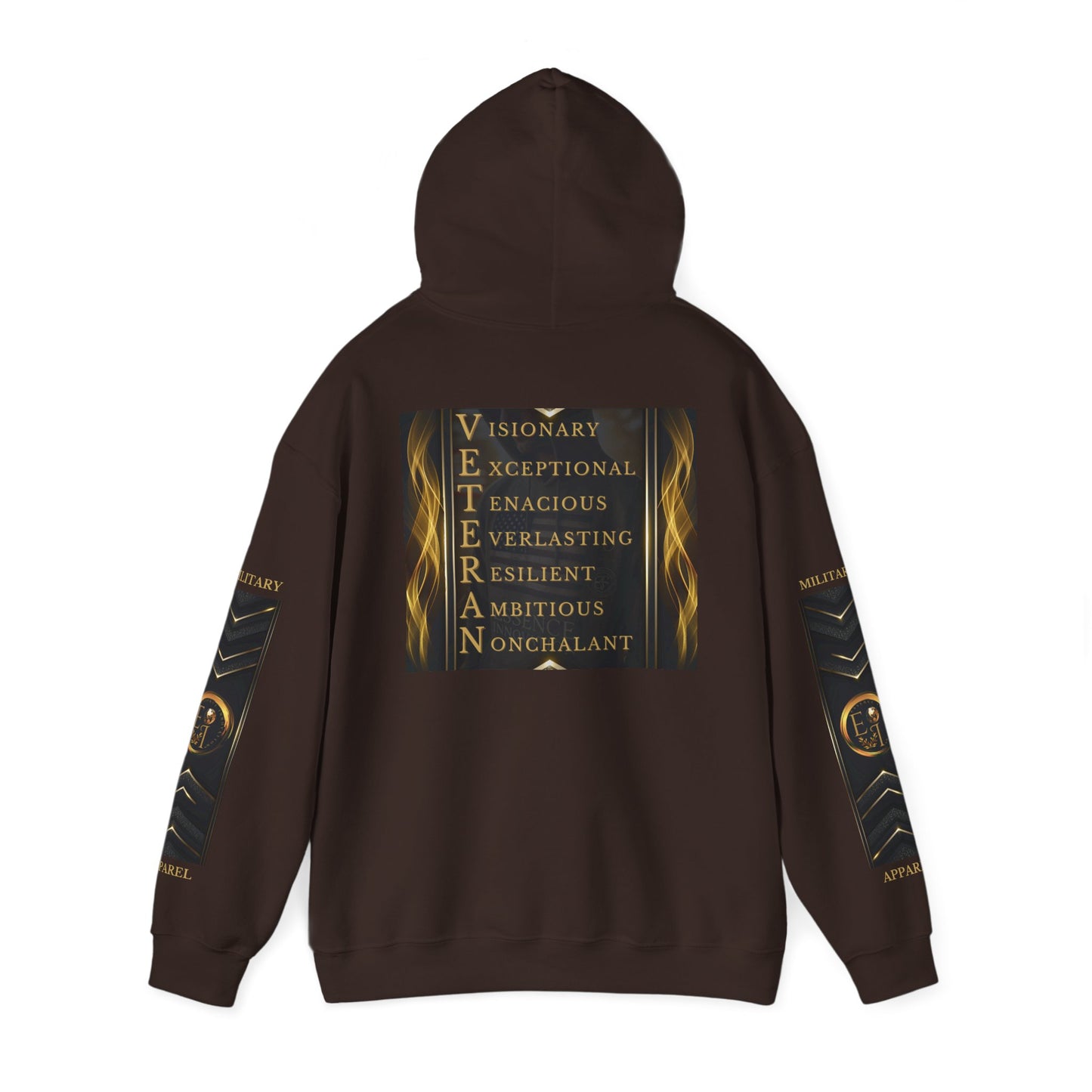 Veteran Qualities Leader Six | DC Chocolate Hoodie | Military & Service Tribute