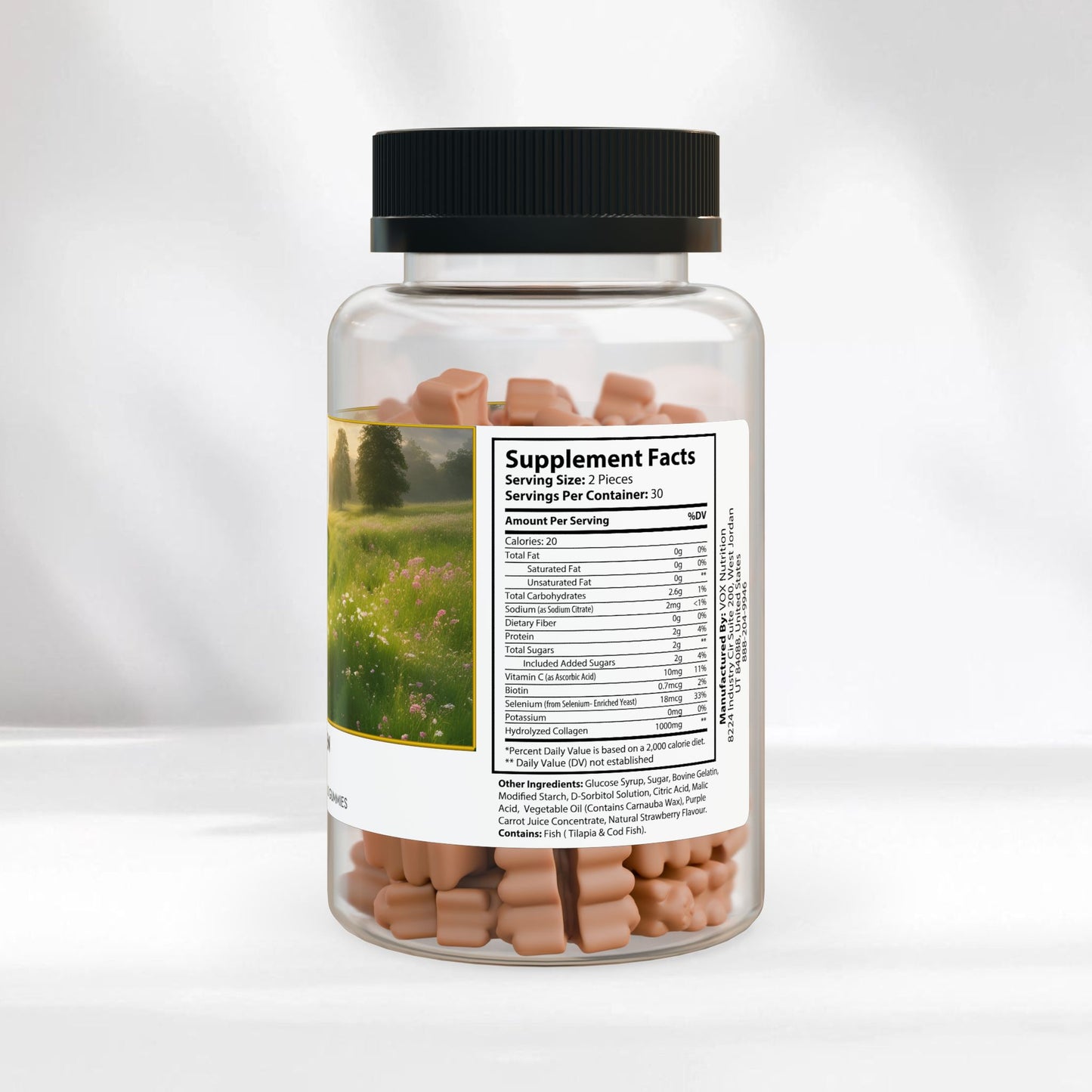 EI Collagen Gummies | Type I & III | Skin, Hair & Joint Support | 60 Gummies