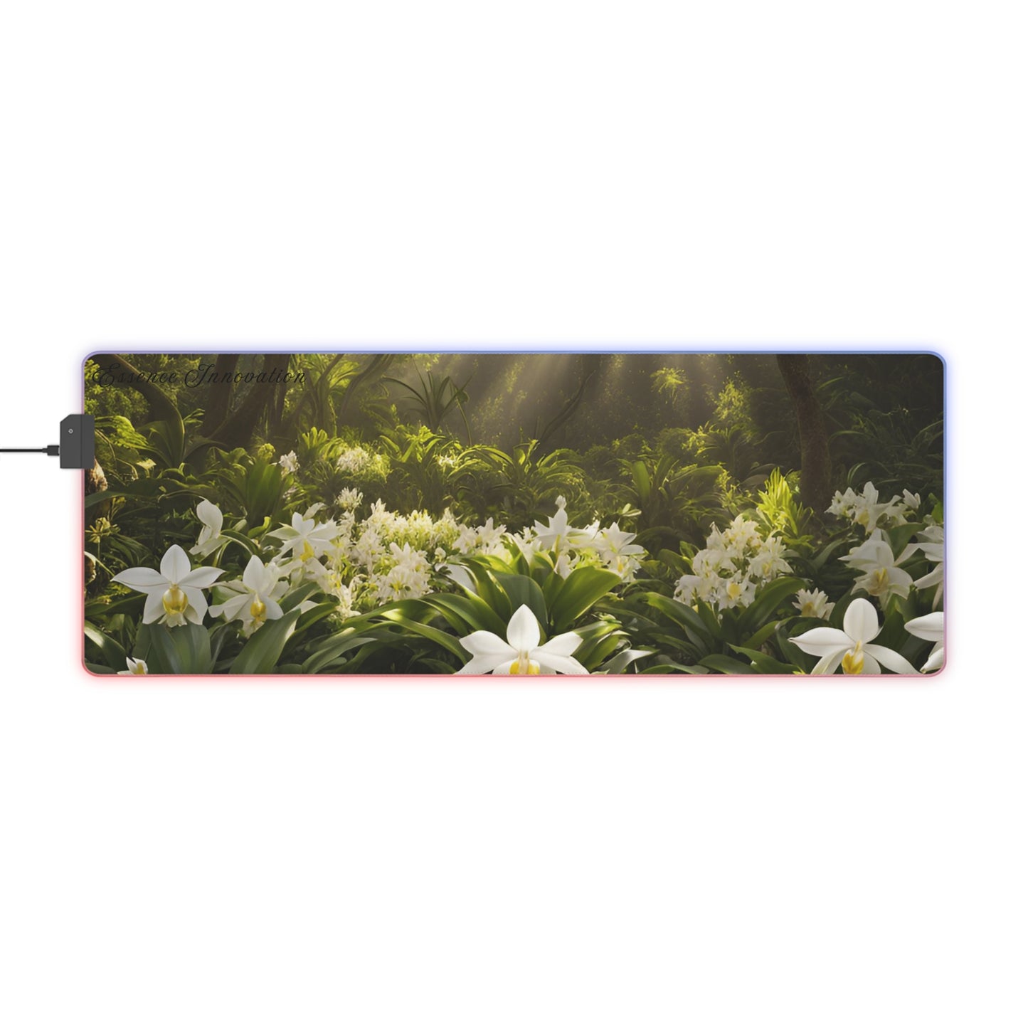 Orchid Grove | LED Gaming Mouse Pad | 4 Sizes
