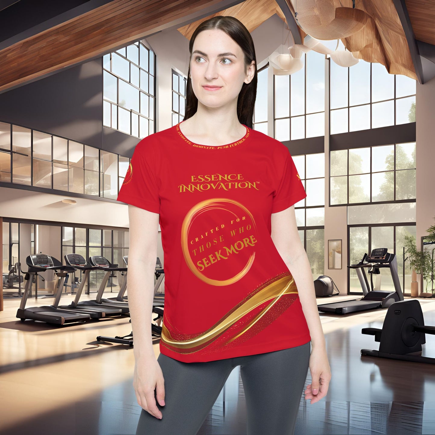 Seek More Luxe~J X | EI Sports Performance Jersey | Dark Red