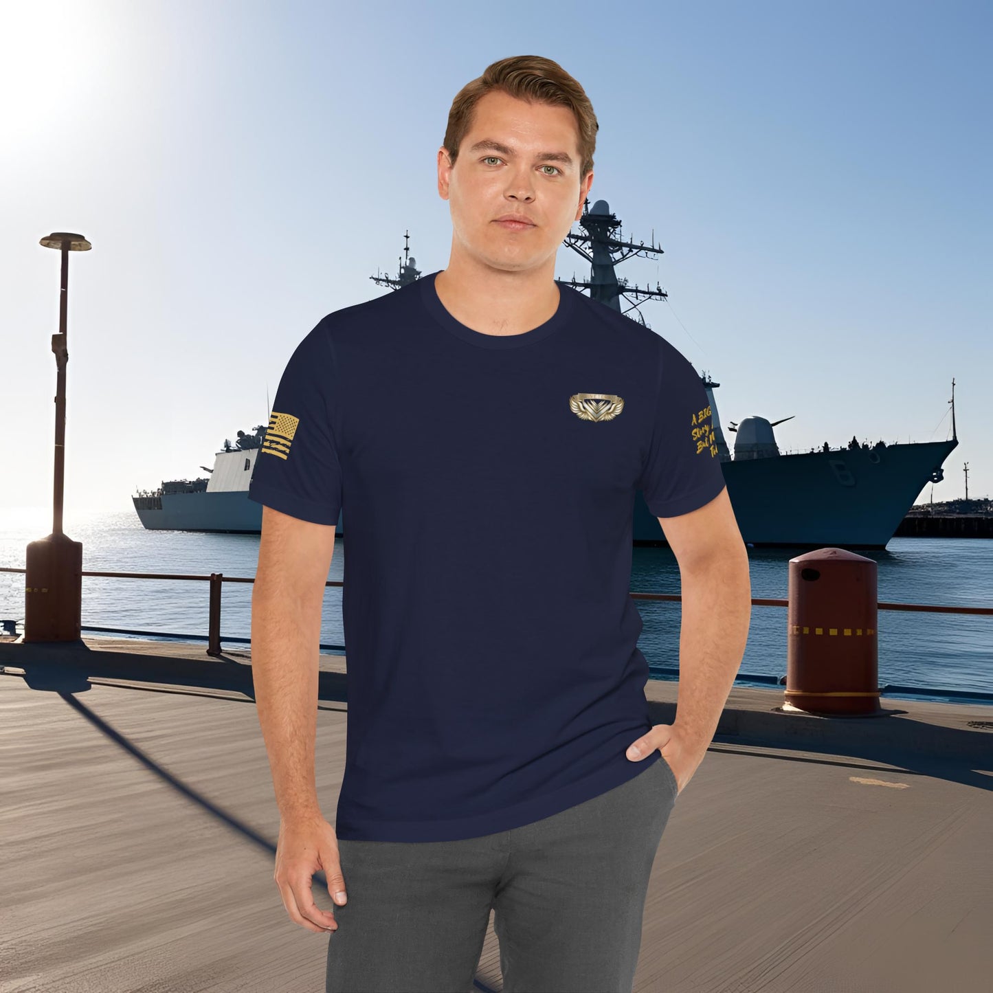 Essence Navy Veteran Tee – Deep Patriotic T-Shirt