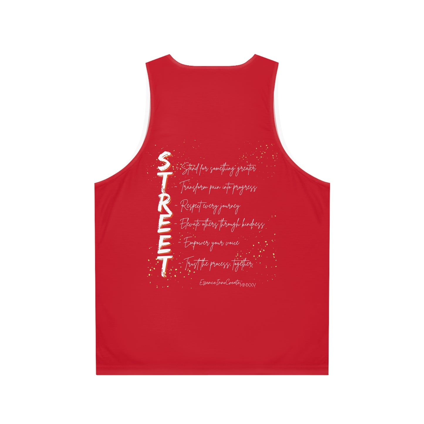 Street Wear Tank X | EssenceInnoCreate | Dark Red