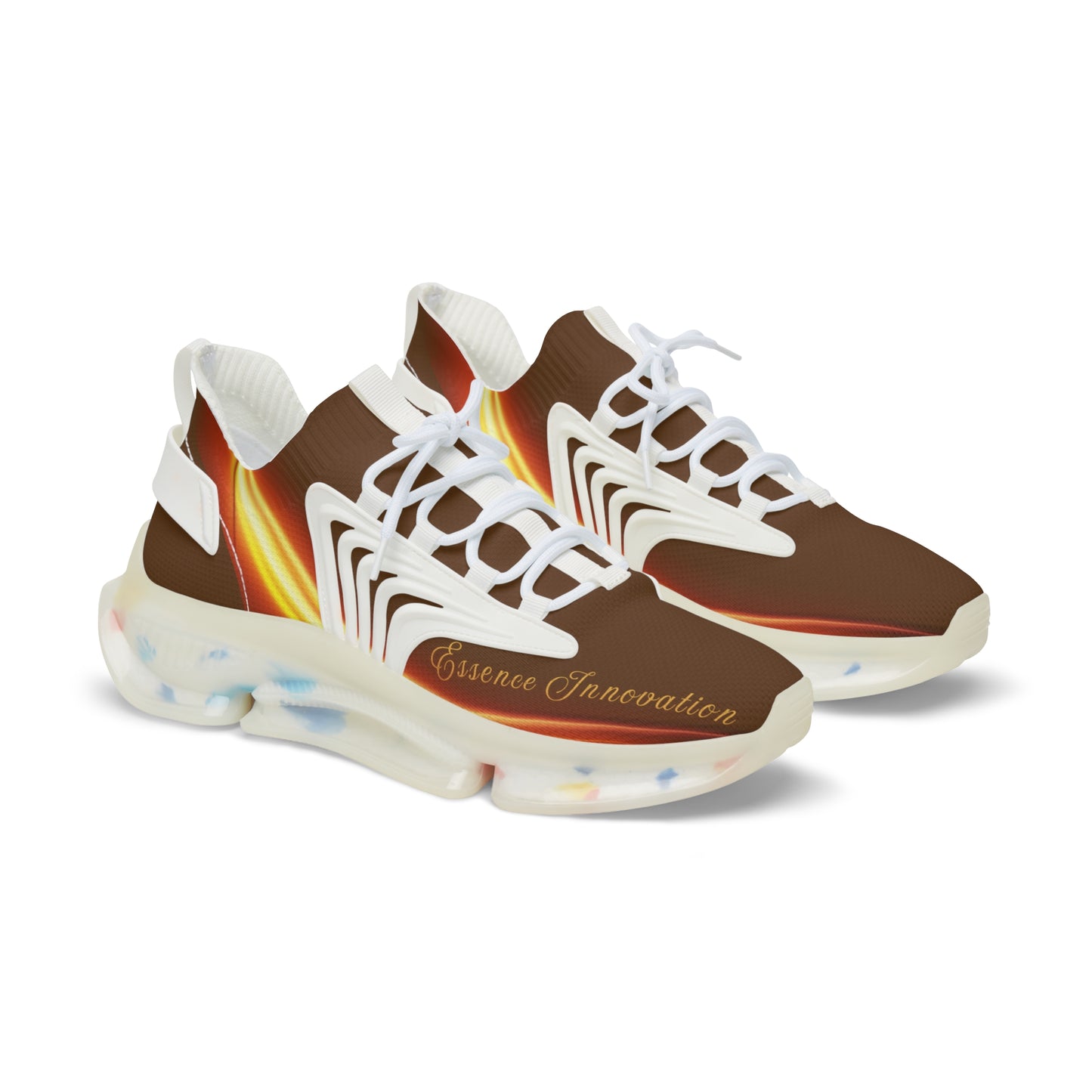 Brown Trendsetter Flame | Men’s Performance Sneakers | White Sole