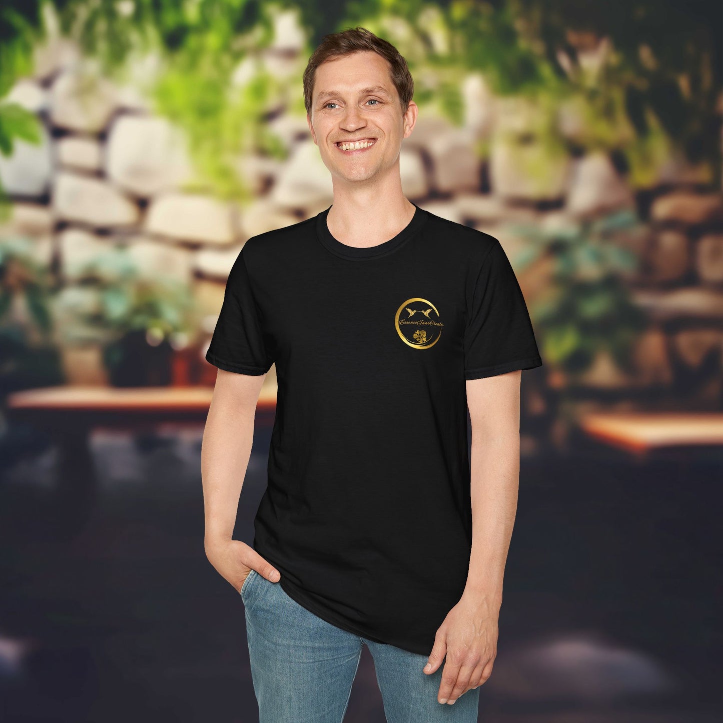 Black Softstyle Tee | EssenceInnoCreate | Unisex Streetwear