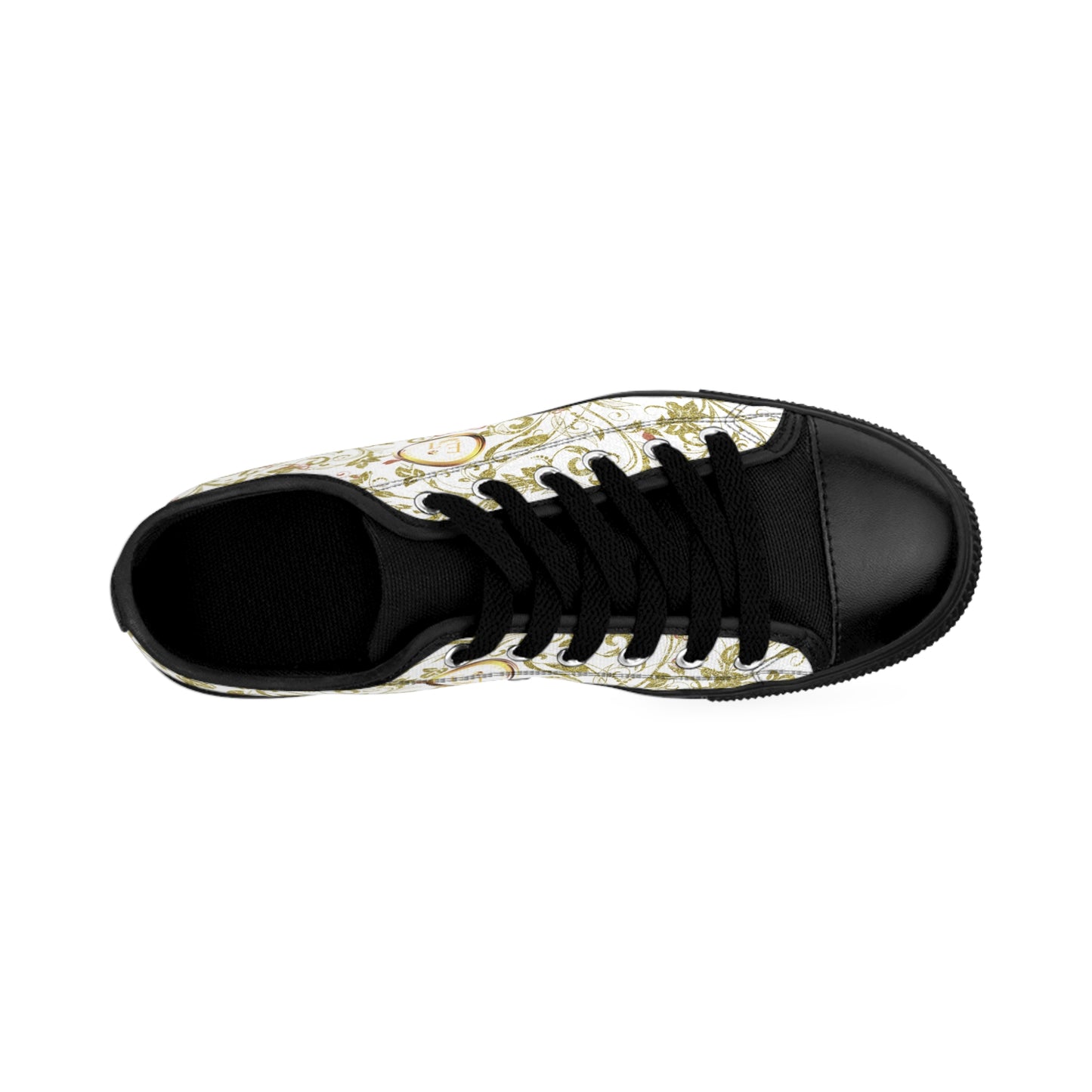 Black and white Essence Innovation sneaker on a white background