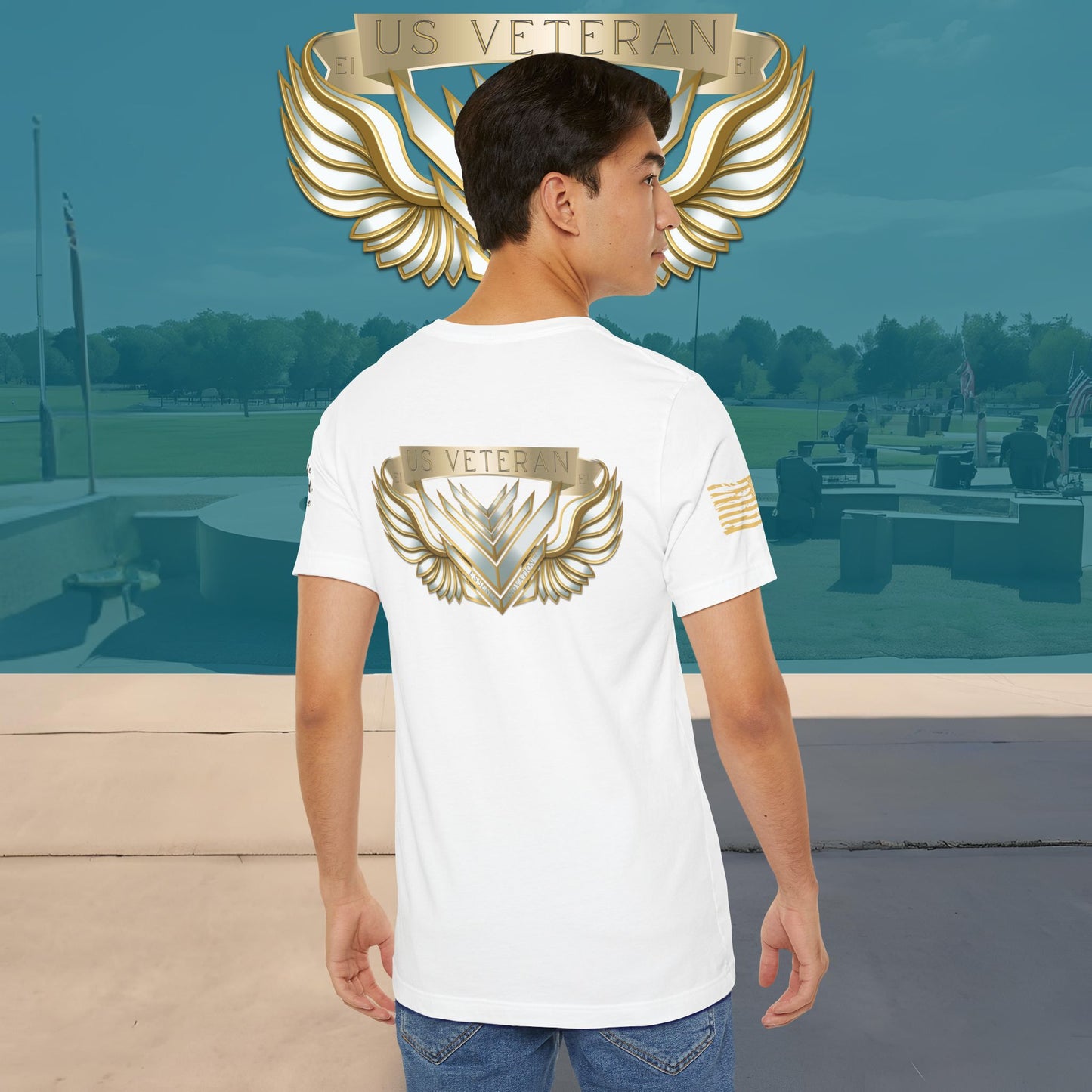 Essence White Veteran Tee – Clean Tribute T-Shirt