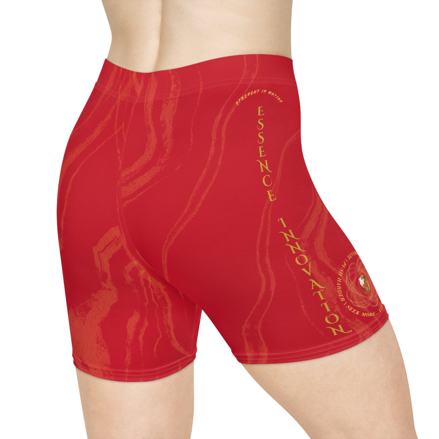 Seek More BSS X | EI Sports Biker Shorts | Dark Red