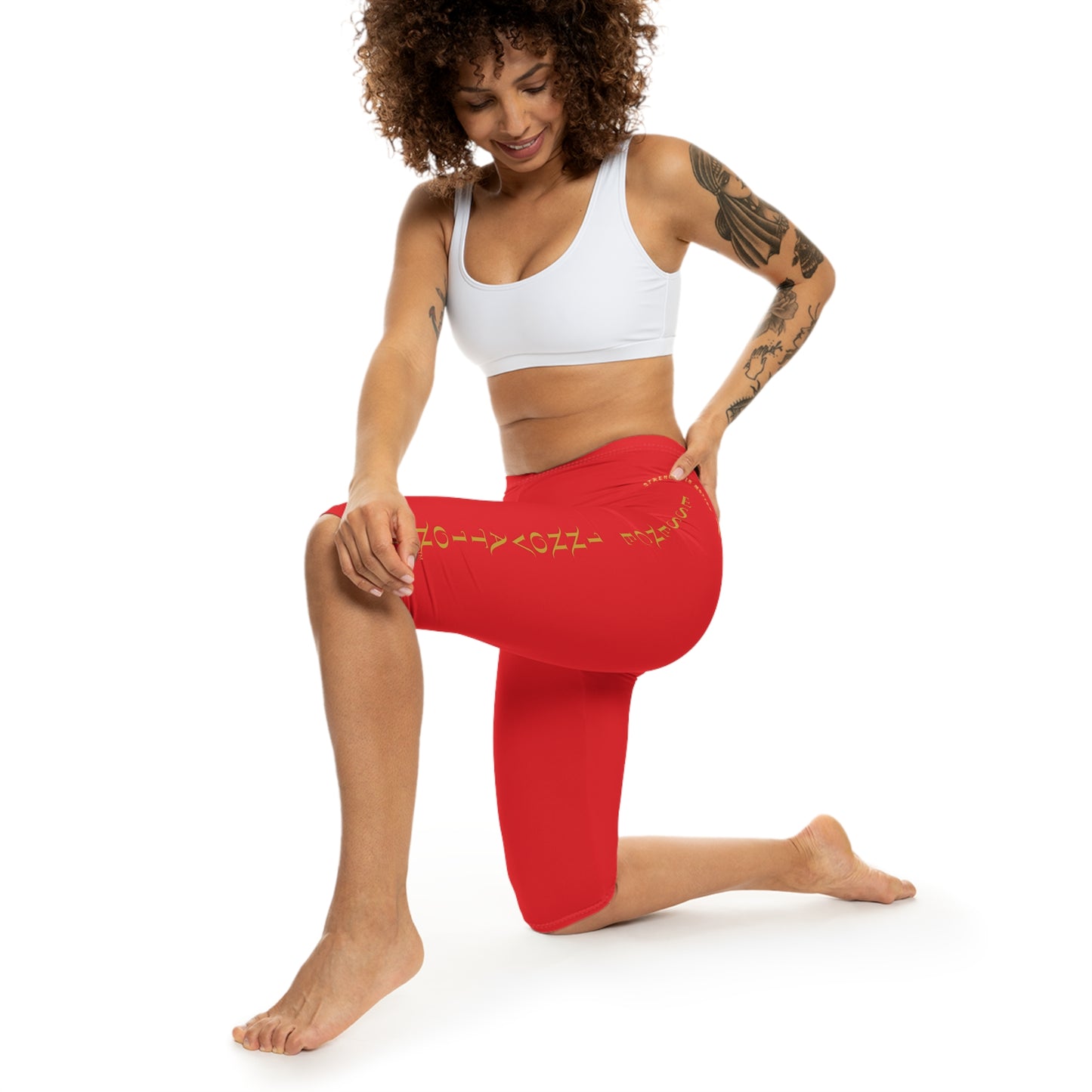 Seek More CL IX | Capri Leggings | EI Sports | Red