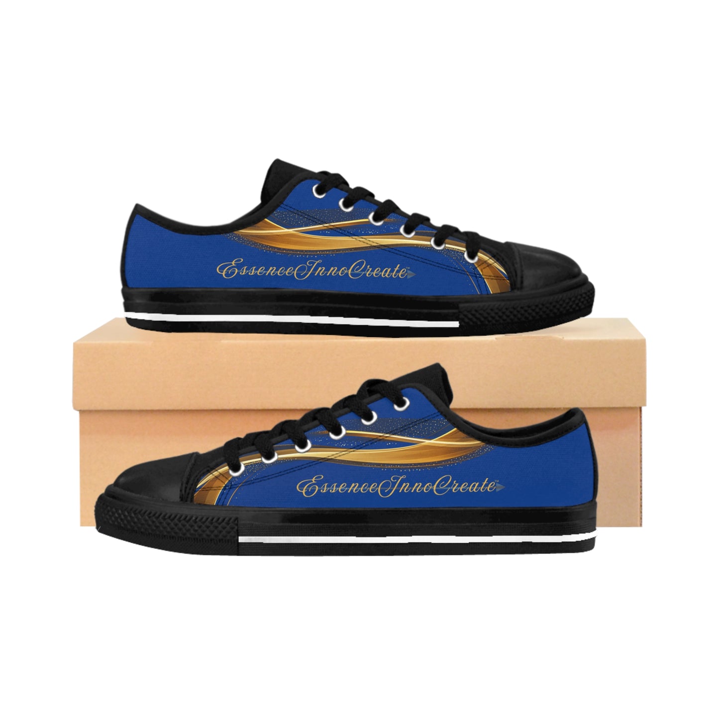 Ladies EssenceInnoCreate Striped | LowTop Sneakers | Dark Blue